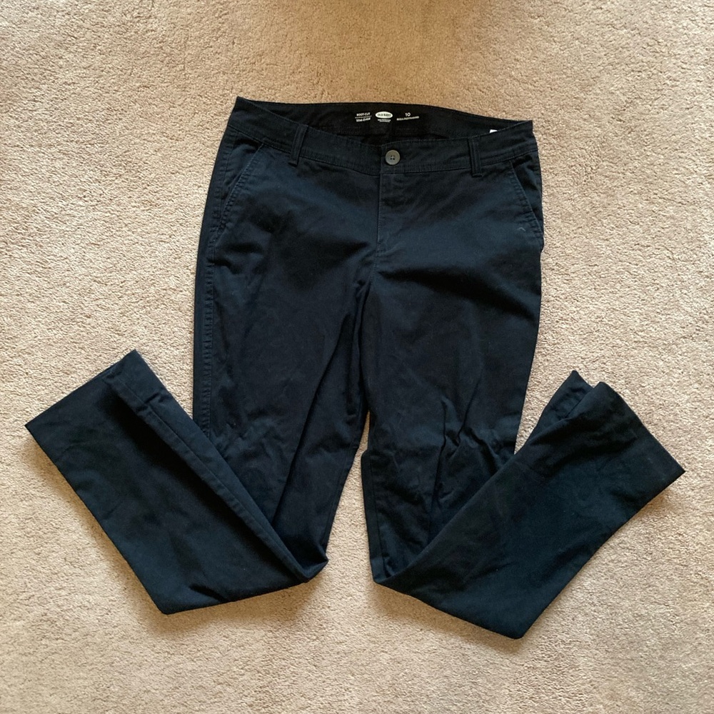 Black Boot Cut Old Navy Chino Pants - Perfect Work Pants 🖤🖤 - Picture 4 of 8